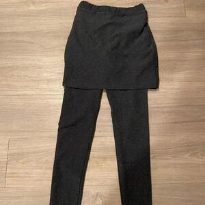 Leggings with attached skirt 